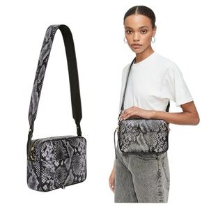 Anine Bing | Alice Crossbody Bag in Blue Python